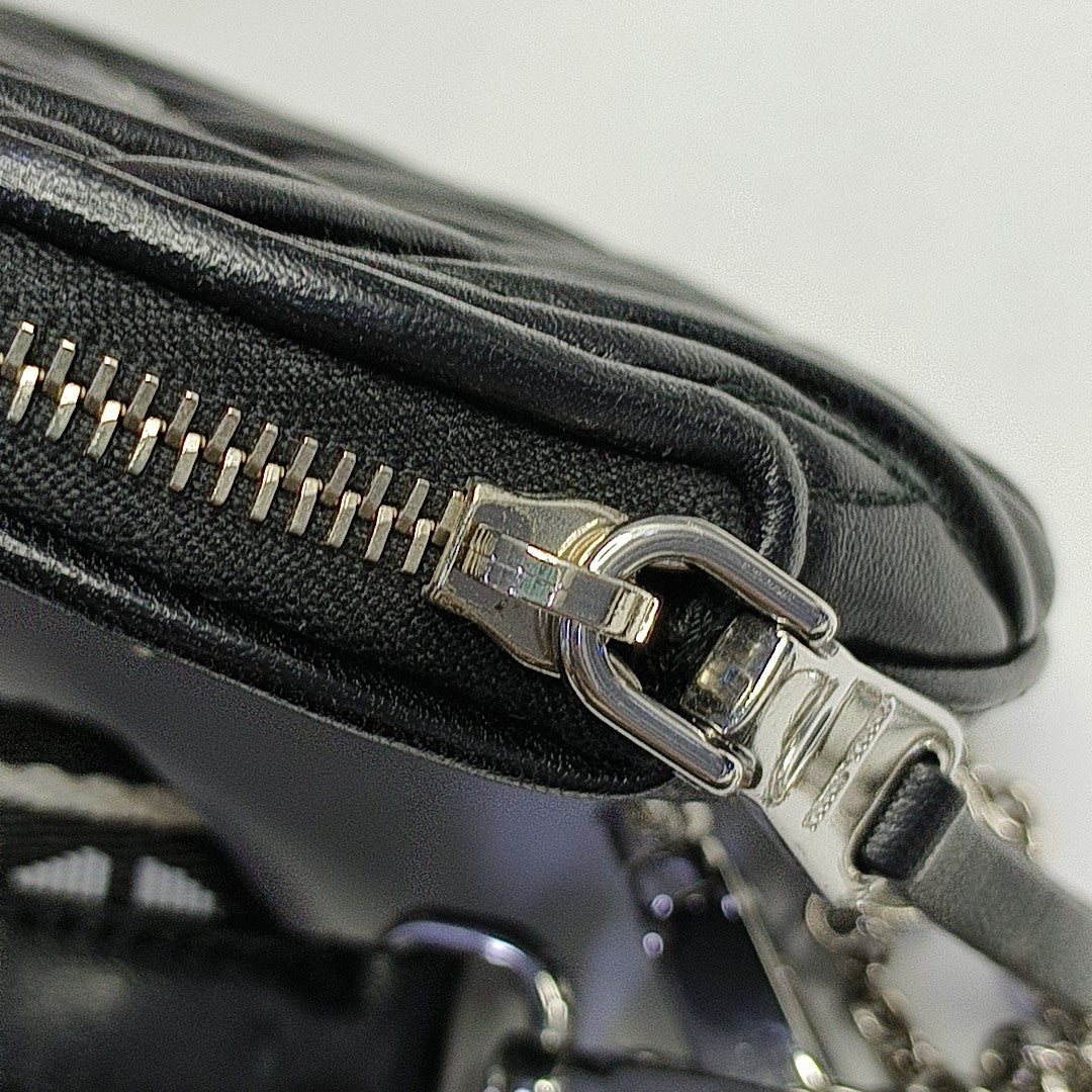 Matelassé Quilted Calfskin Black