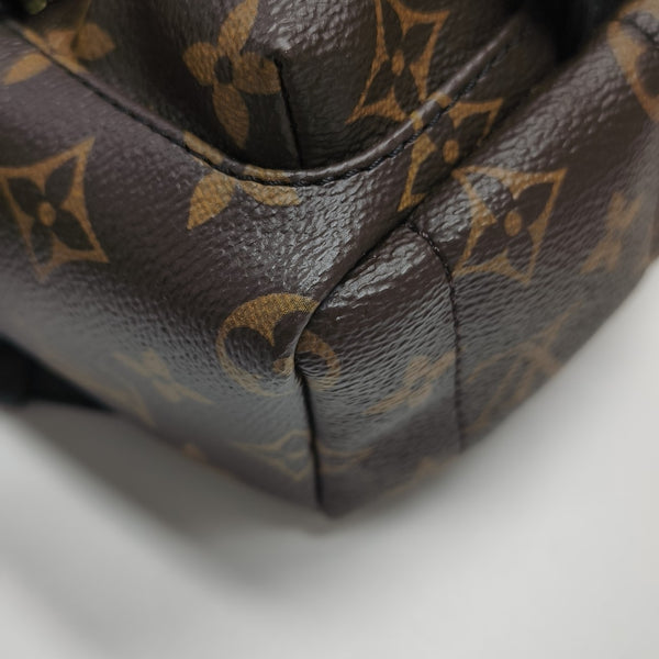 PALM SPRINGS Mini Monogram Coated Canvas Brown