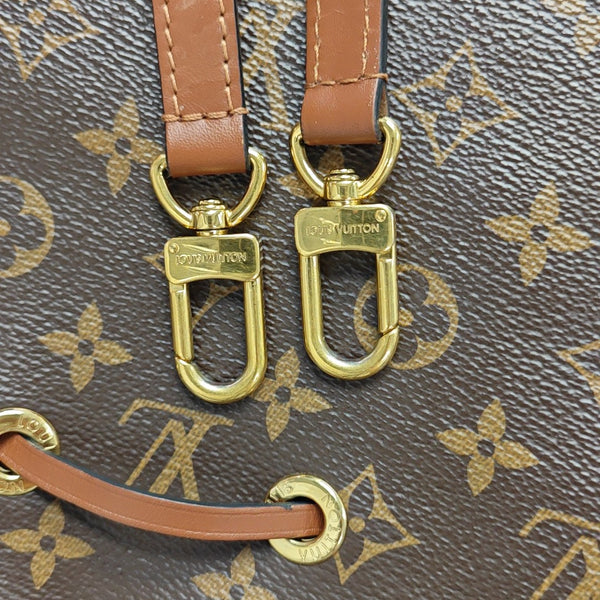 NÉONOÉ MM Monogram Coated Canvas Brown