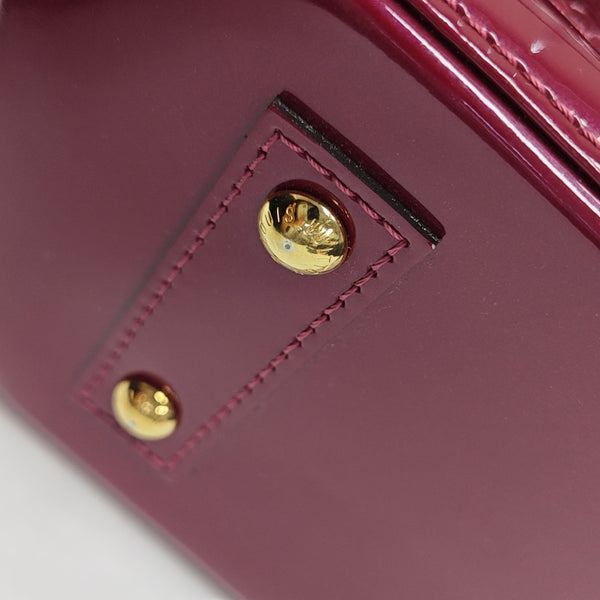 ALMA BB Monogram Patent Leather Red