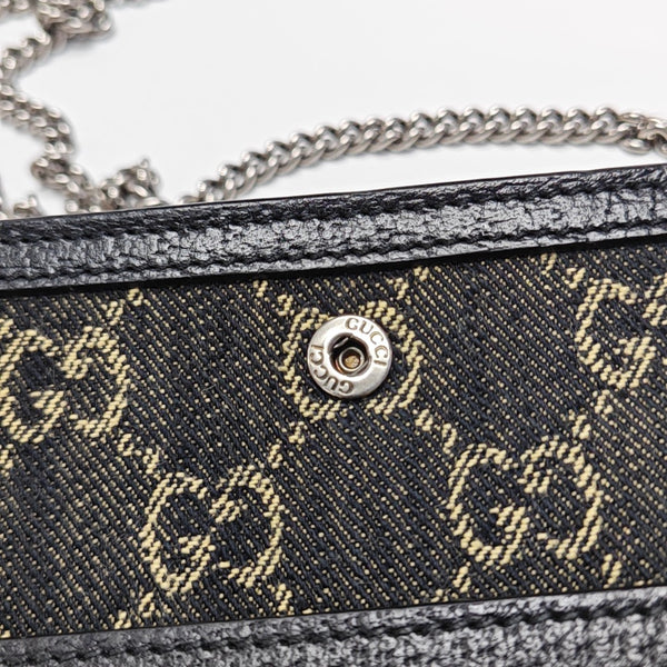 Dionysus Super Mini Monogram Denim Black