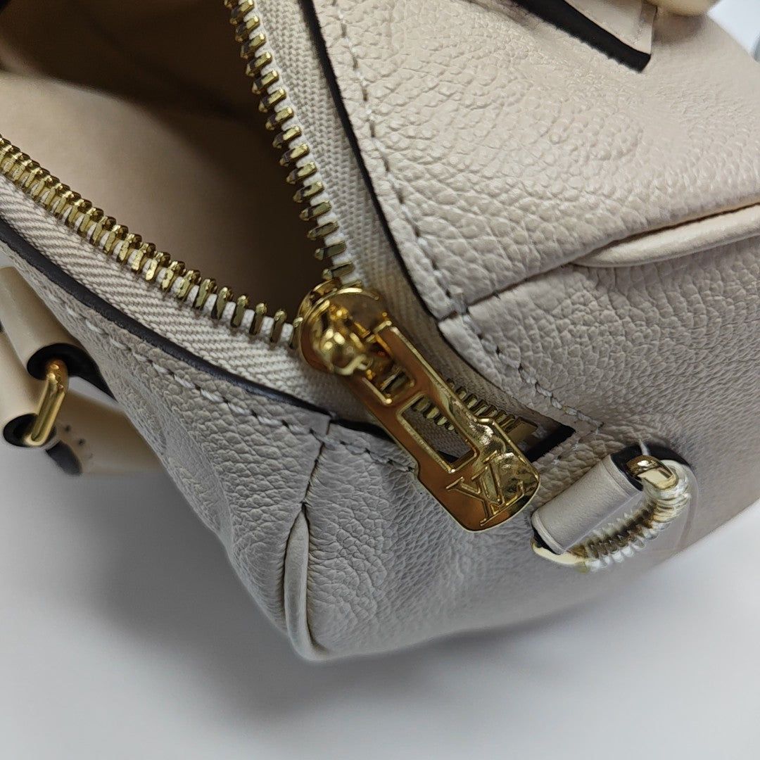 SPEEDY 20 Monogram Calfskin Beige