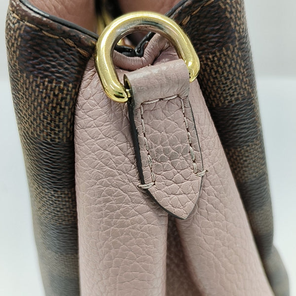 BRITTANY BB Damier Ebene Coated Canvas Brown