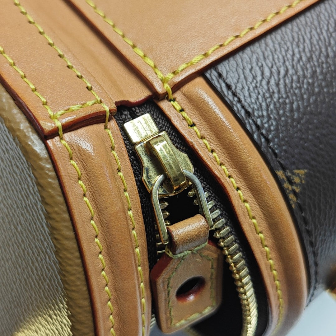 CANNES Monogram Coated Canvas Brown