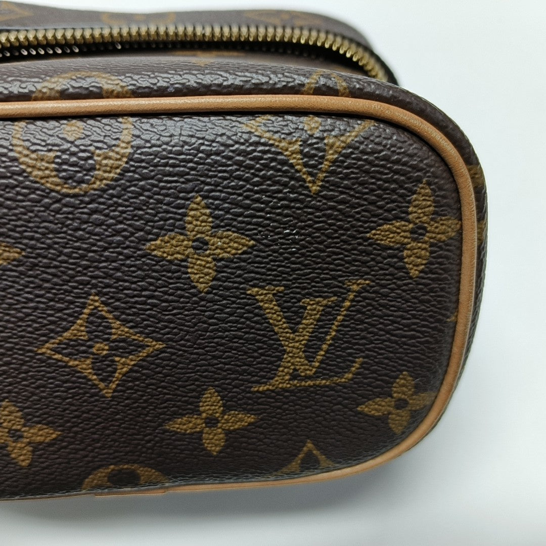 NICE Super Mini Monogram Coated Canvas Brown