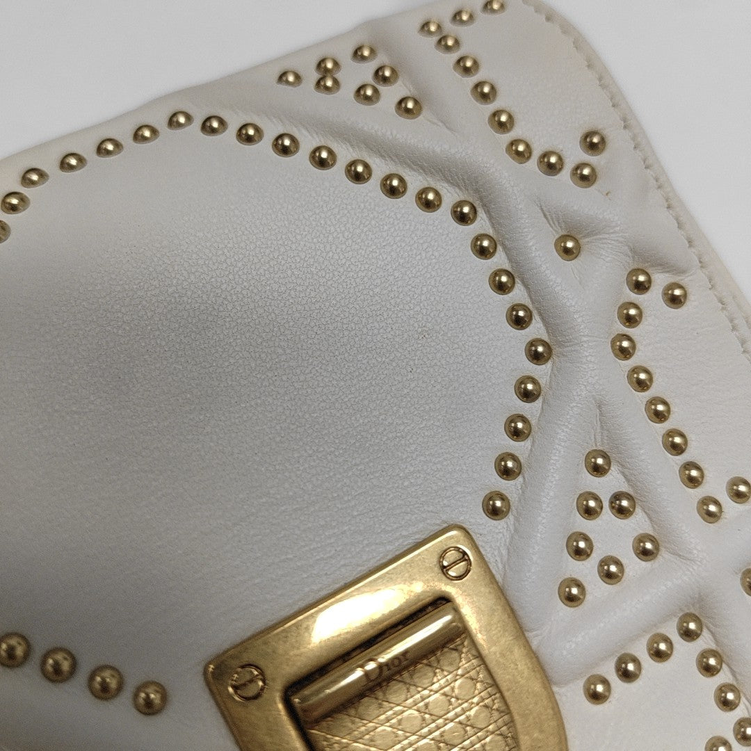 Diorama Cannage Calfskin White