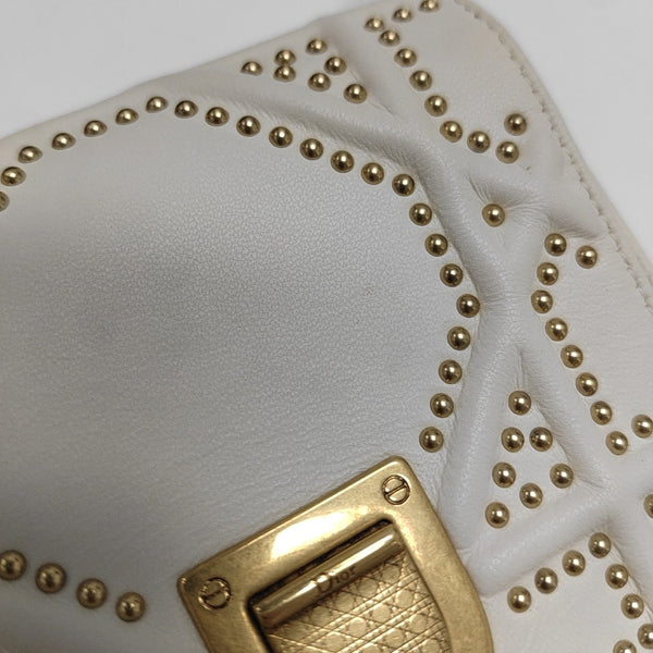 Diorama Cannage Calfskin White