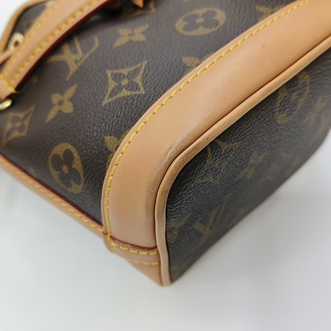 NOÉ Nano Monogram Coated Canvas Brown