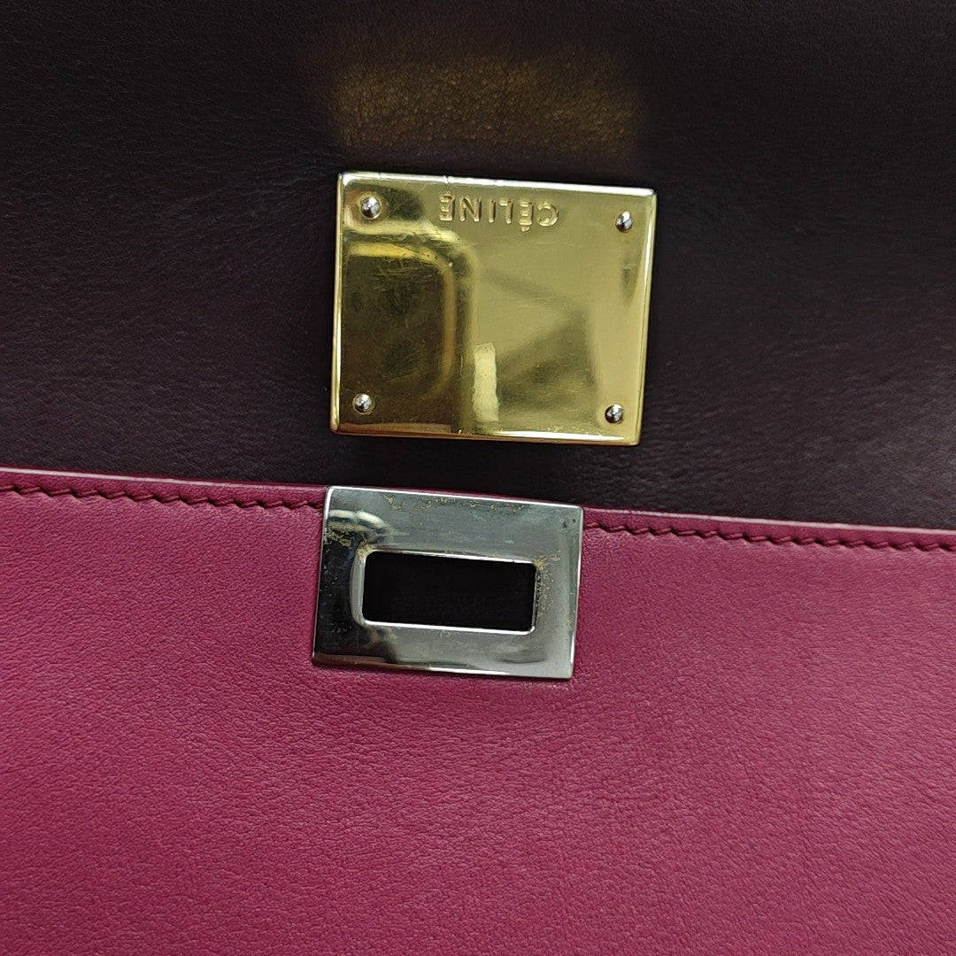 TRAPEZE Small Calfskin Red