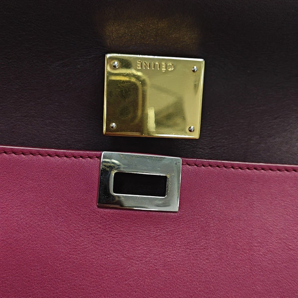 TRAPEZE Small Calfskin Red