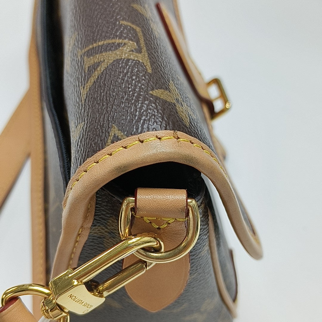 DIANE Monogram Coated Canvas Brown