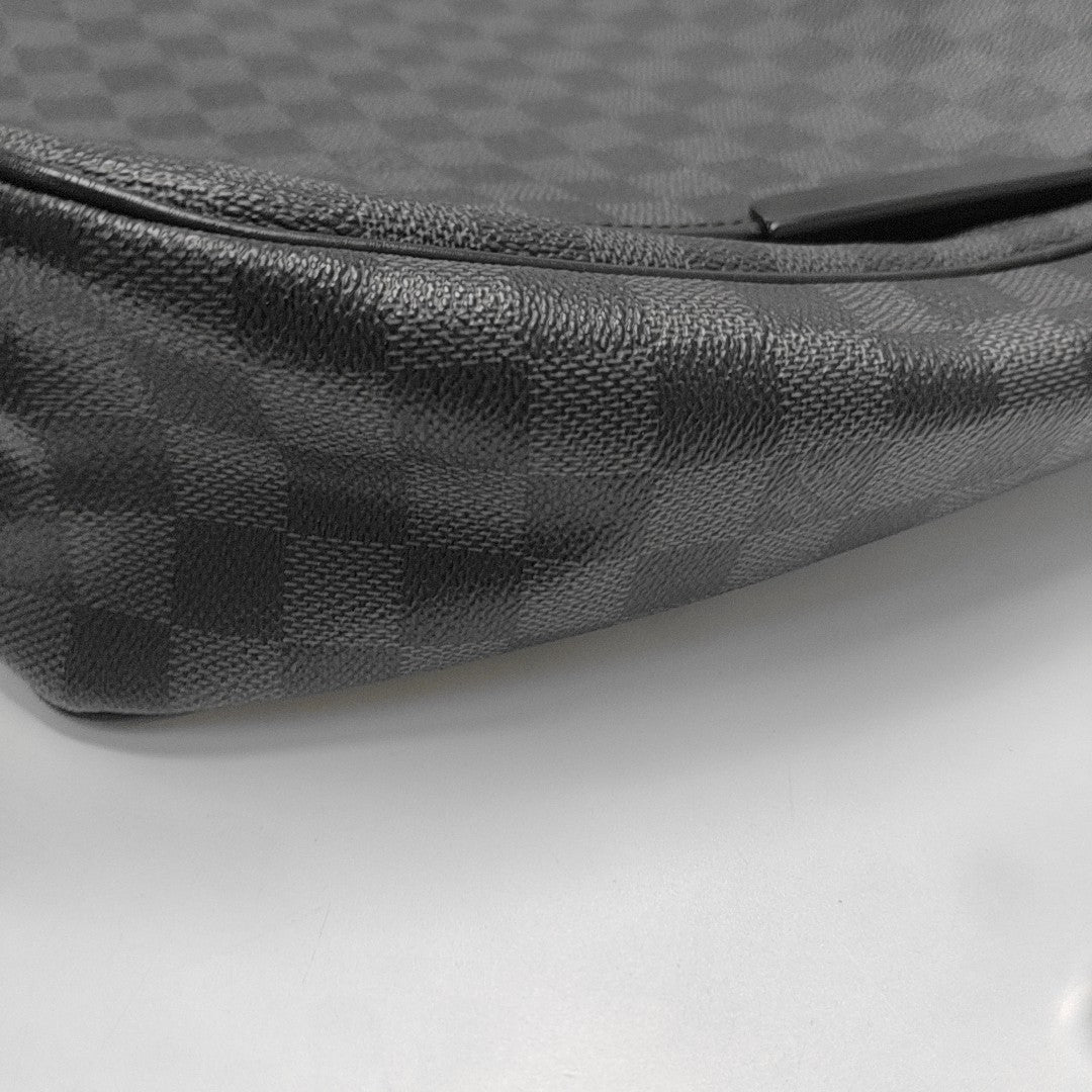 DISTRICT GM Damier Graphite Coated Canvas Black