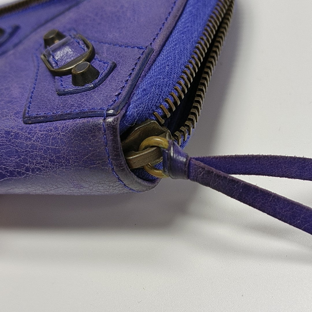 Classic City Lambskin Purple Wallet