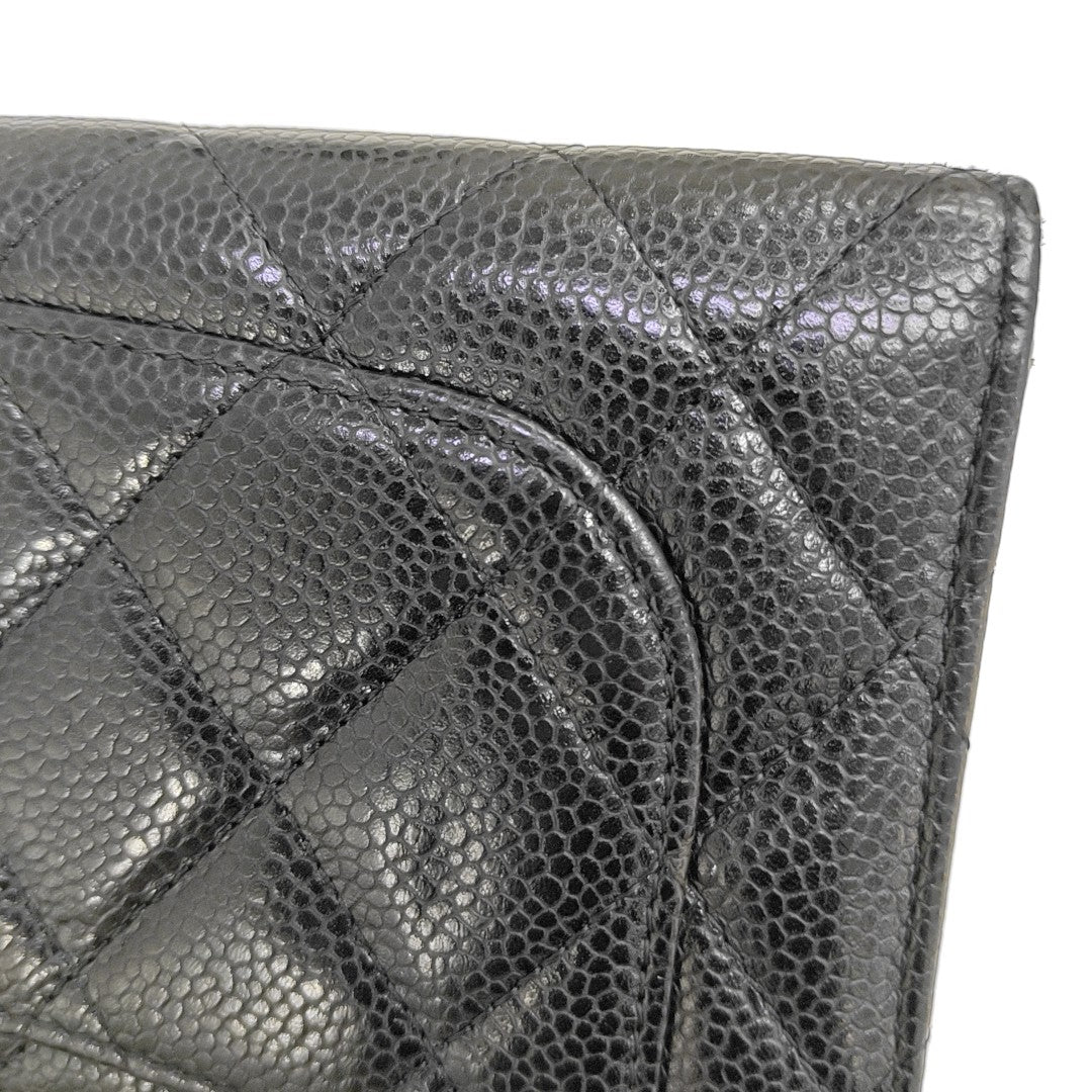 CLASSIC FLAP Mini Quilted Grained Calfskin Black