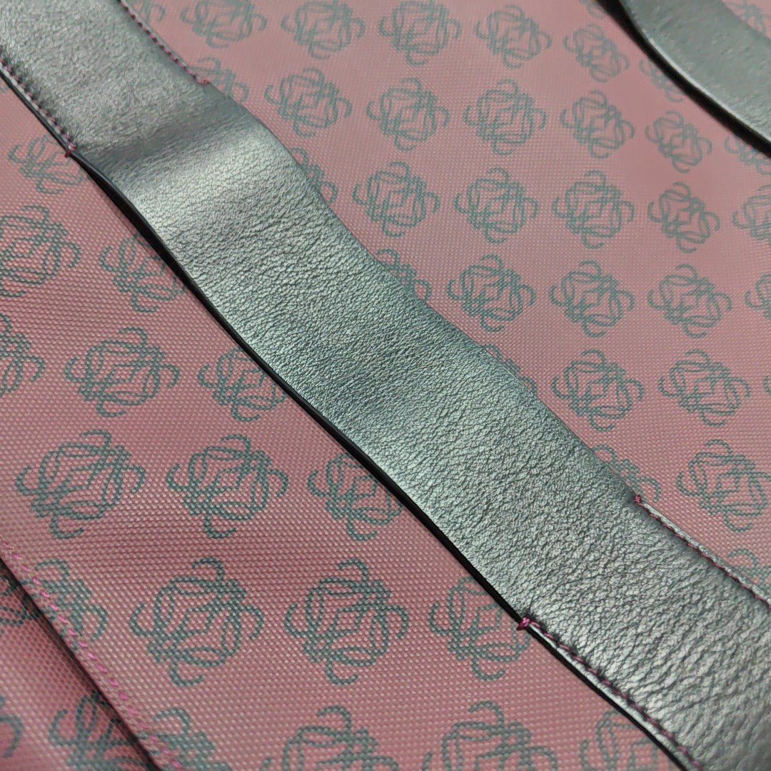 Coated Canvas Shoulder Bag Red