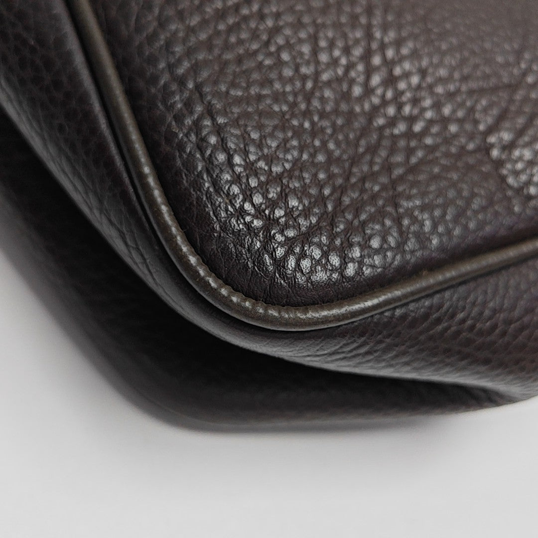 Leather Clutch Brown