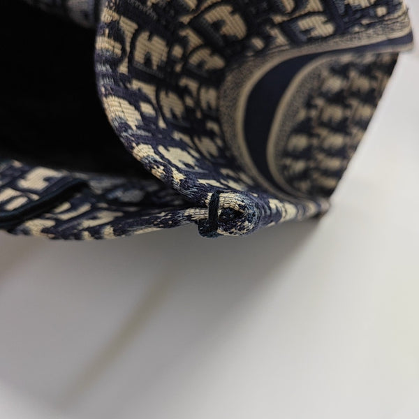 Book Tote Medium Oblique Canvas Blue