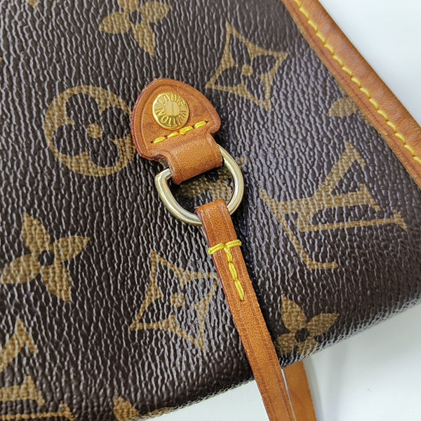 NEVERFULL MM Monogram Coated Canvas Brown