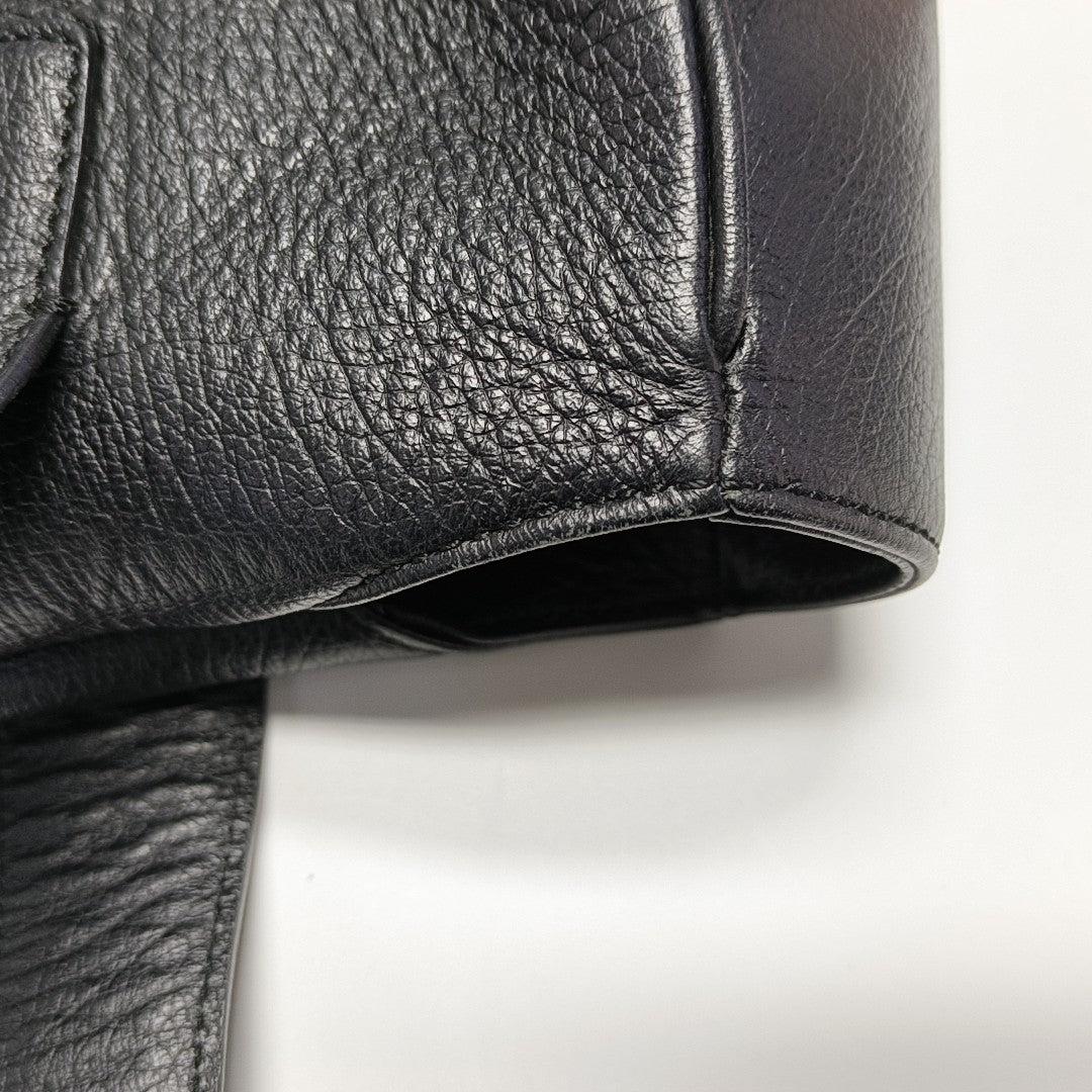 Leather Tote Bag Black