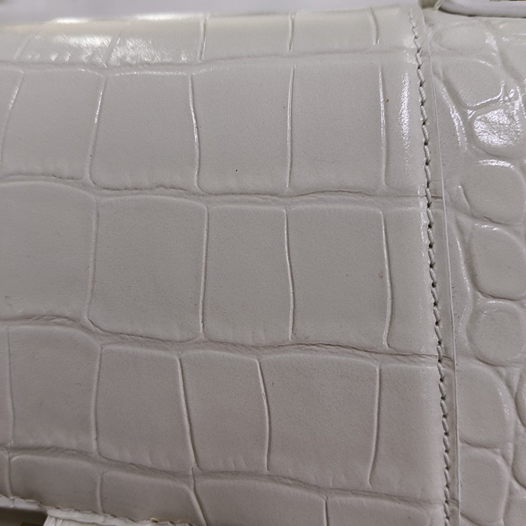 Hourglass S Calfskin White