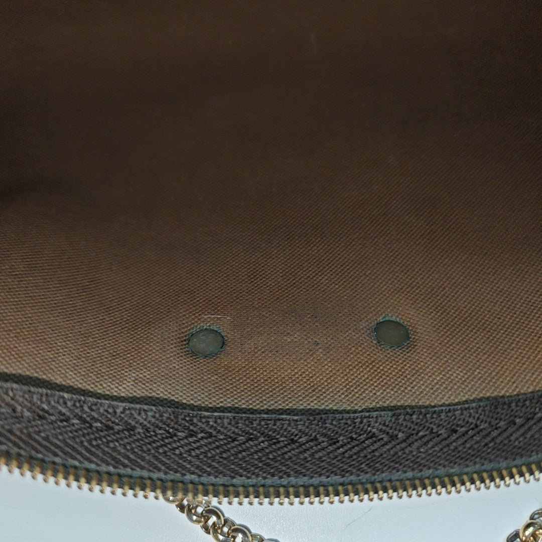 EVA Monogram Coated Canvas Brown