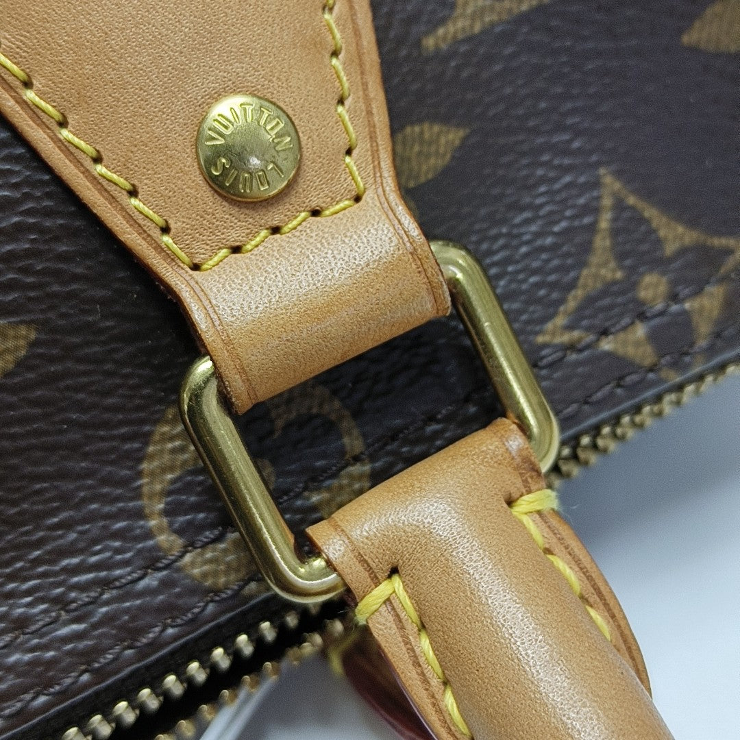 SPEEDY 25 Monogram Coated Canvas Brown