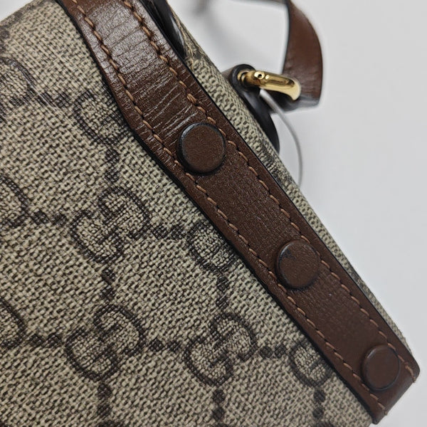 Horsebit 1955 Mini Monogram Coated Canvas Beige