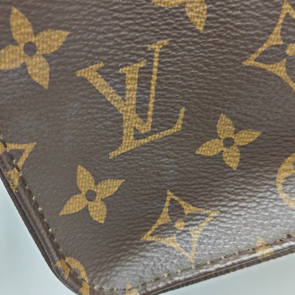 ONTHEGO MM Monogram Coated Canvas Brown