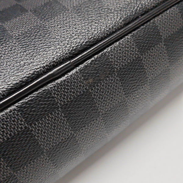 STEEVE Damier Graphite Coated Canvas Gray