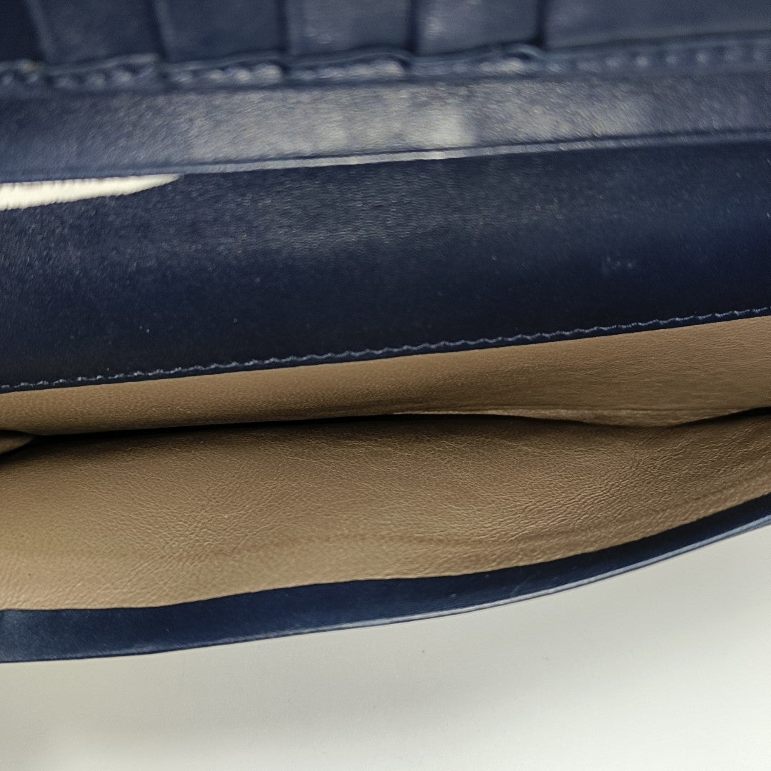 Calfskin Wallet Blue