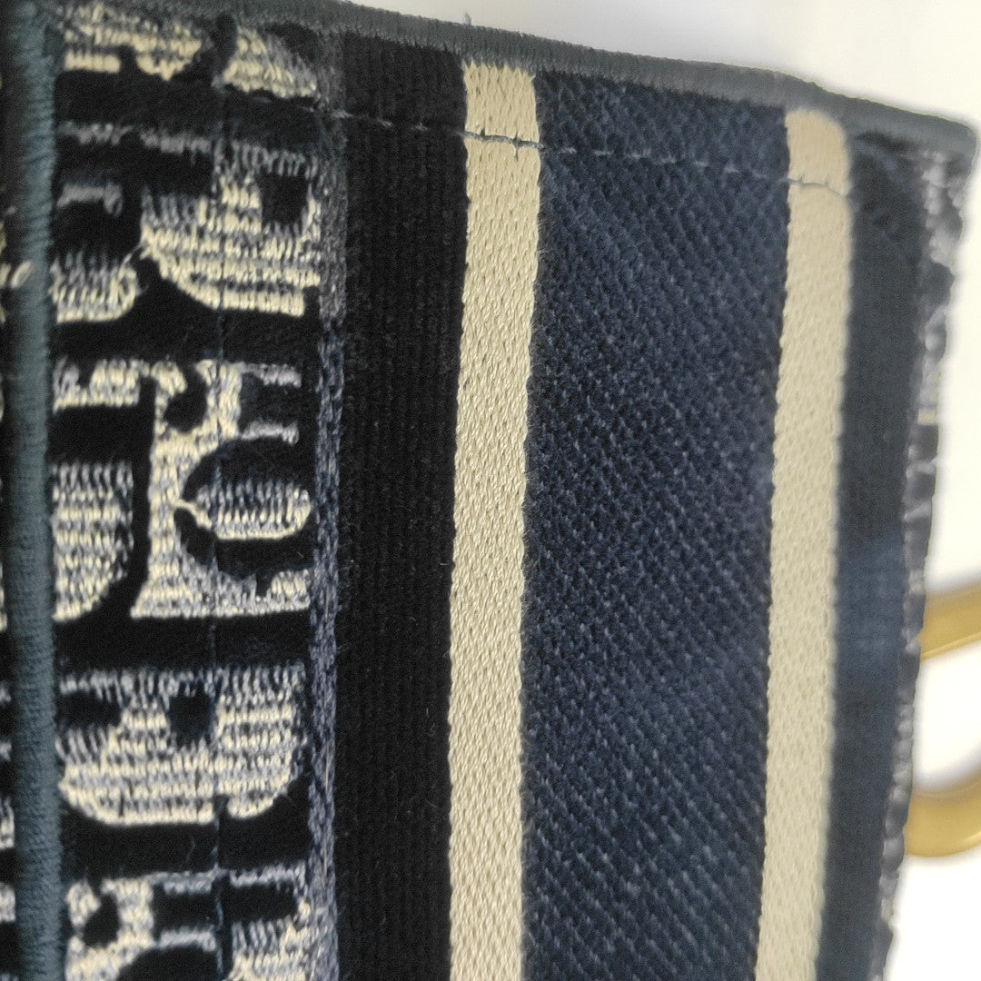 Saddle Mini Oblique Canvas Blue