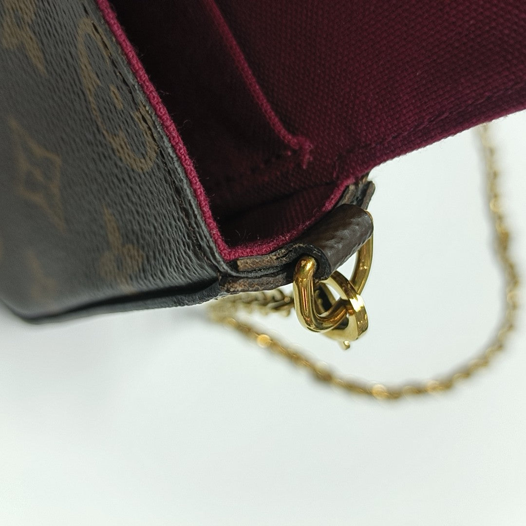 FÉLICIE Monogram Coated Canvas Brown