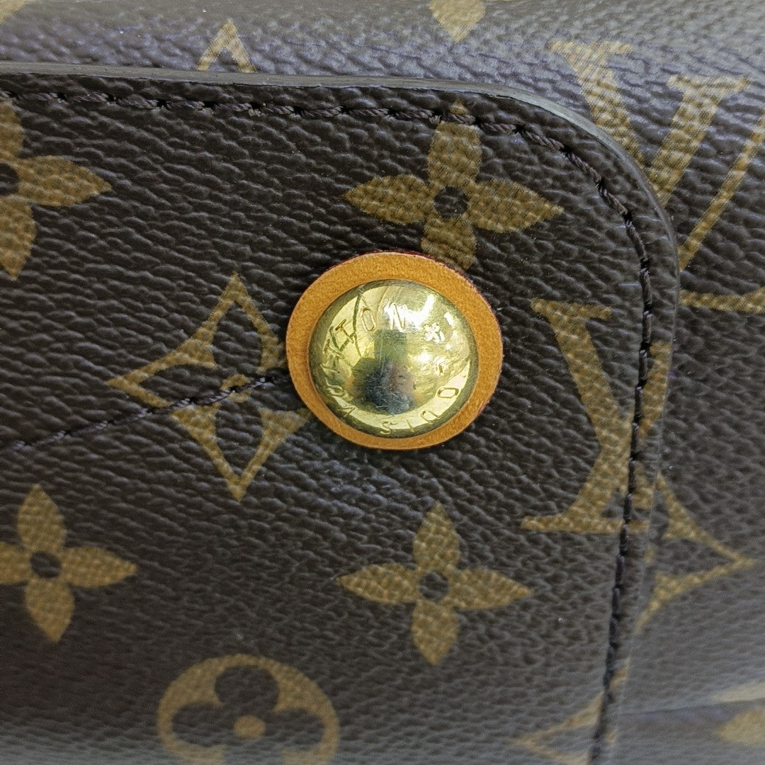 OLYMPE Monogram Coated Canvas Brown