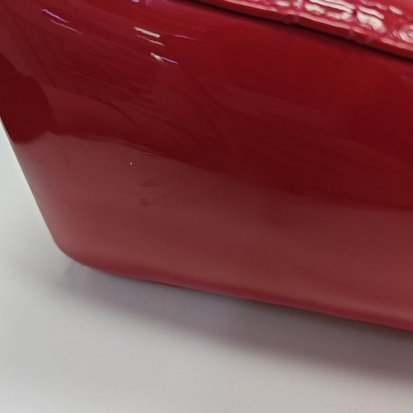 Lady Dior Large Cannage Patent Leather Red