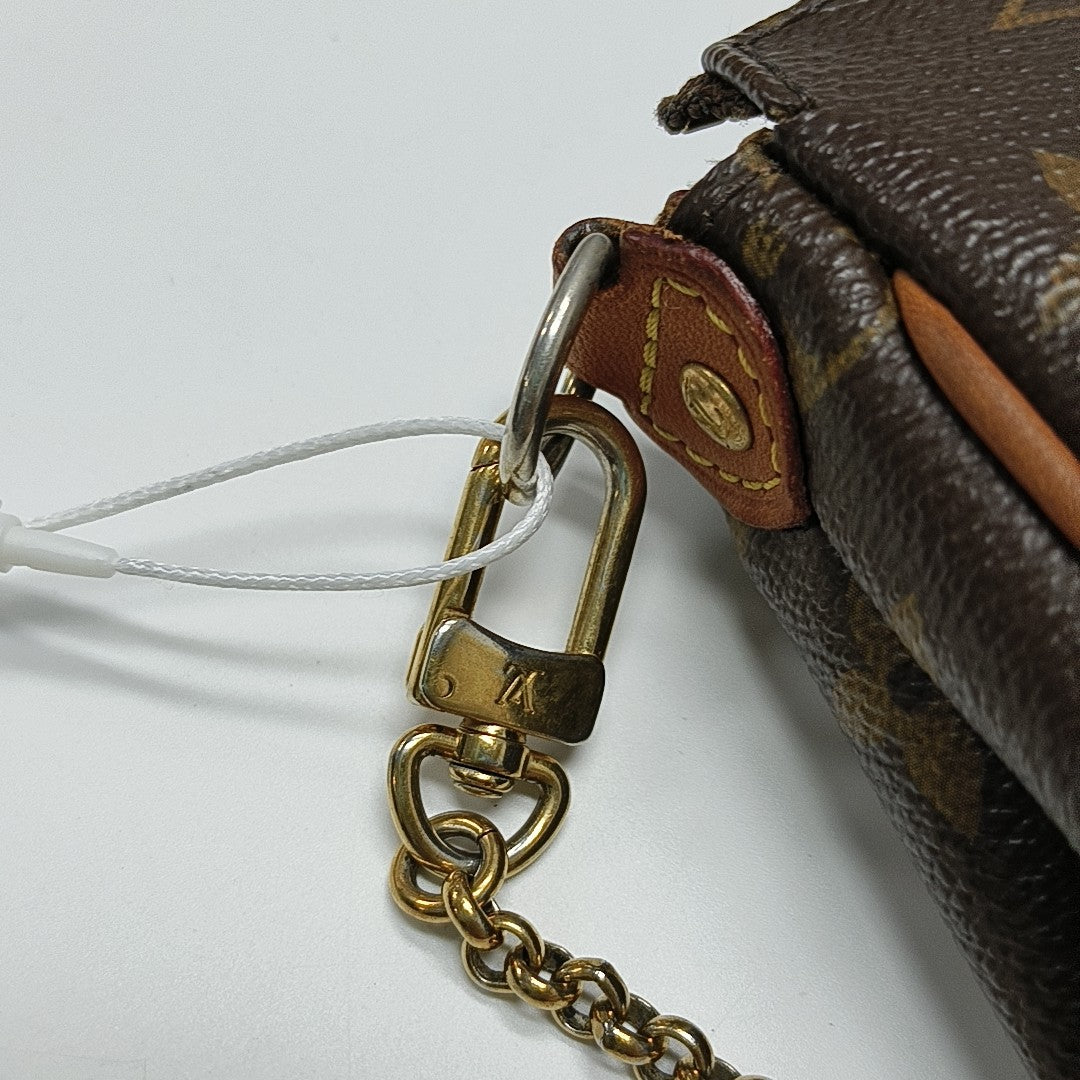EVA Monogram Coated Canvas Brown