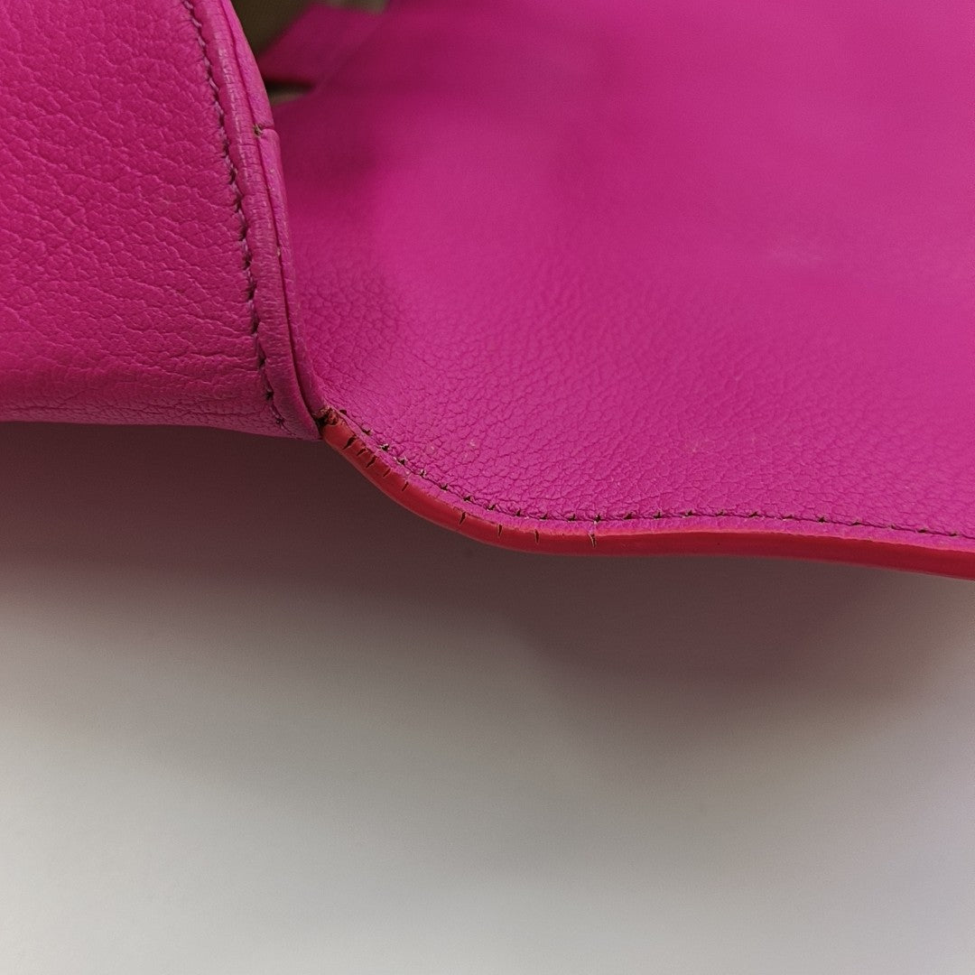 Calfskin Clutch Red