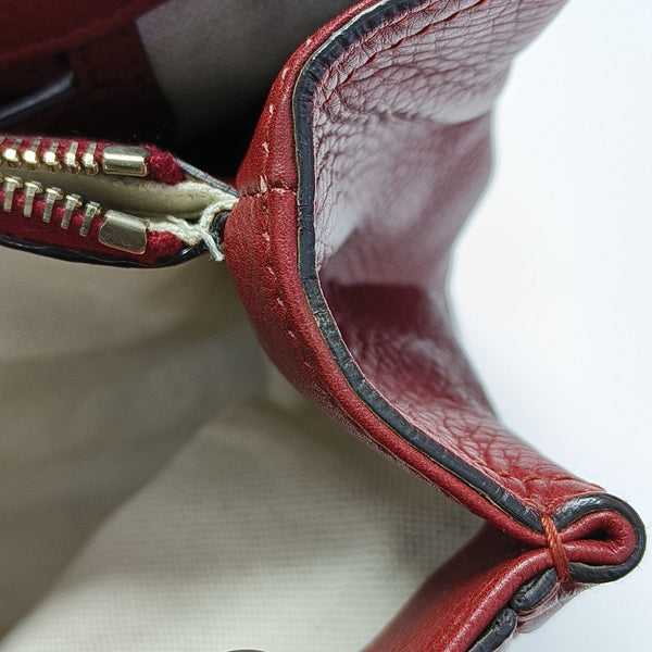 Bamboo 1947 Medium Calfskin Red