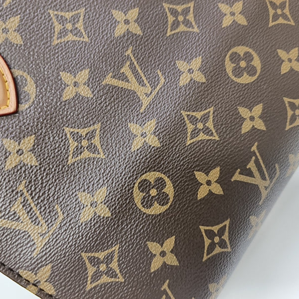 SAC PLAT BB Monogram Coated Canvas Brown