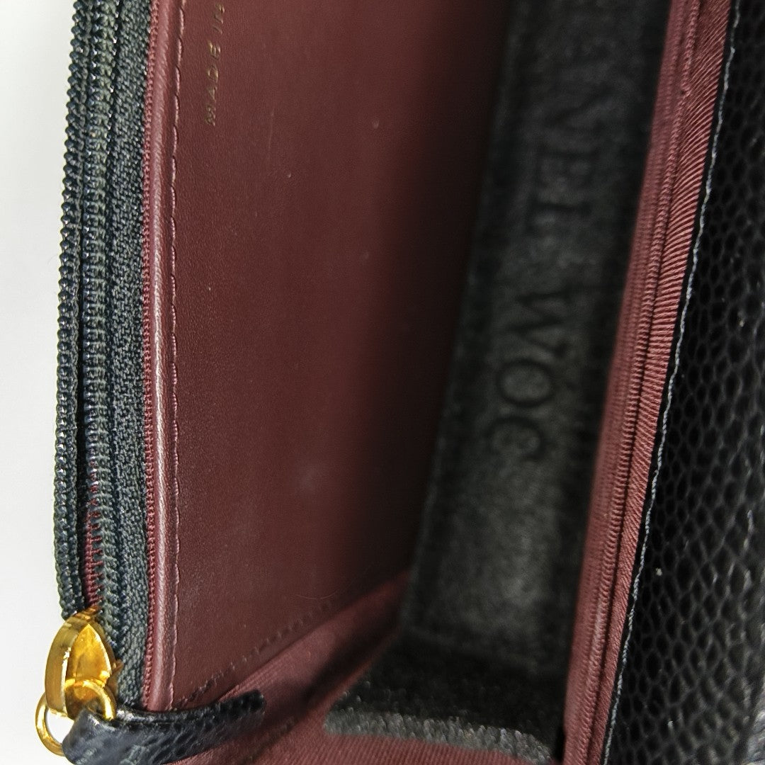 WOC Quilted Grained Calfskin Black