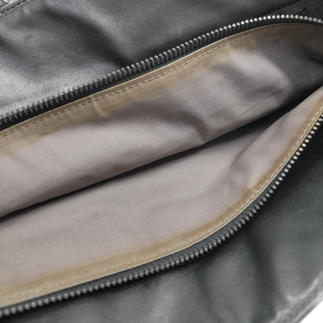 Calfskin Top Handle Bag Black