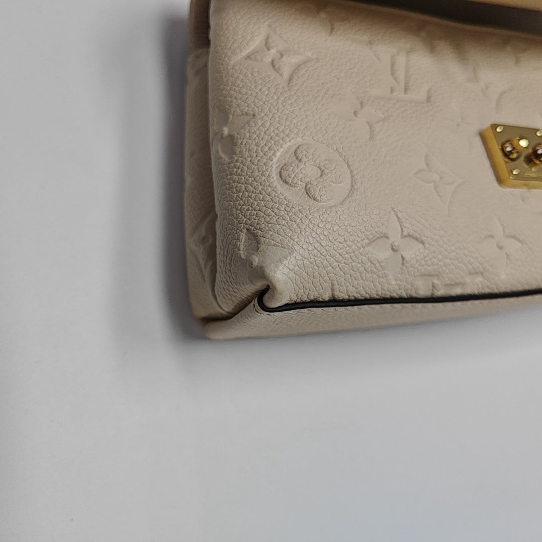 NANO MADELEINE Nano Monogram Calfskin Beige