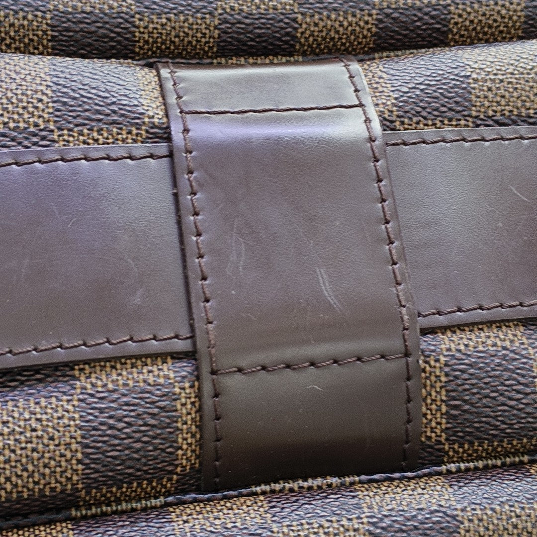 NAVIGLIO MM Damier Ebene Coated Canvas Brown