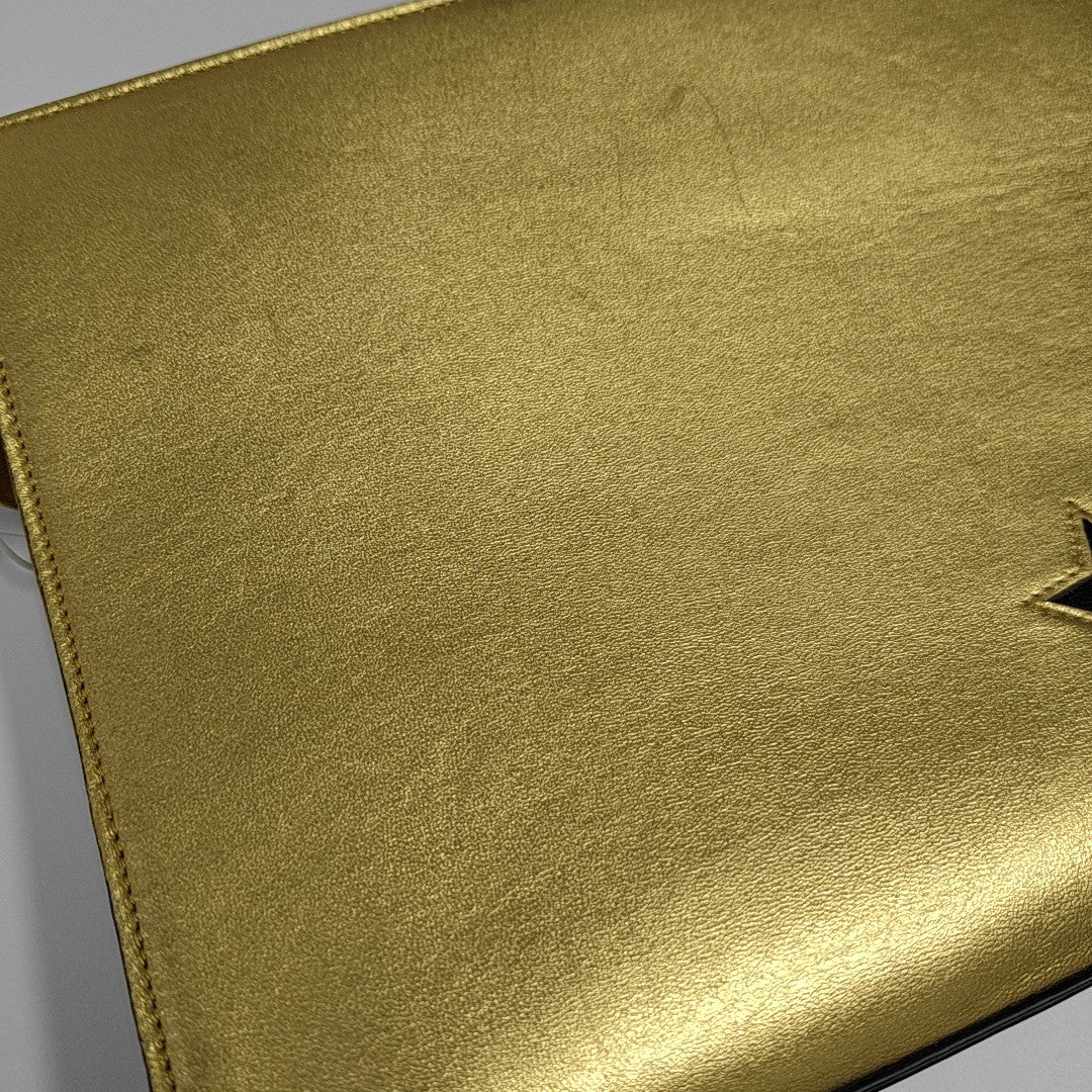 Calfskin Clutch Gold