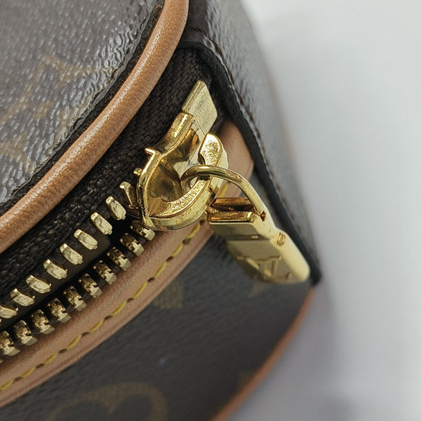 BOITE CHAPEAU Mini Monogram Coated Canvas Brown