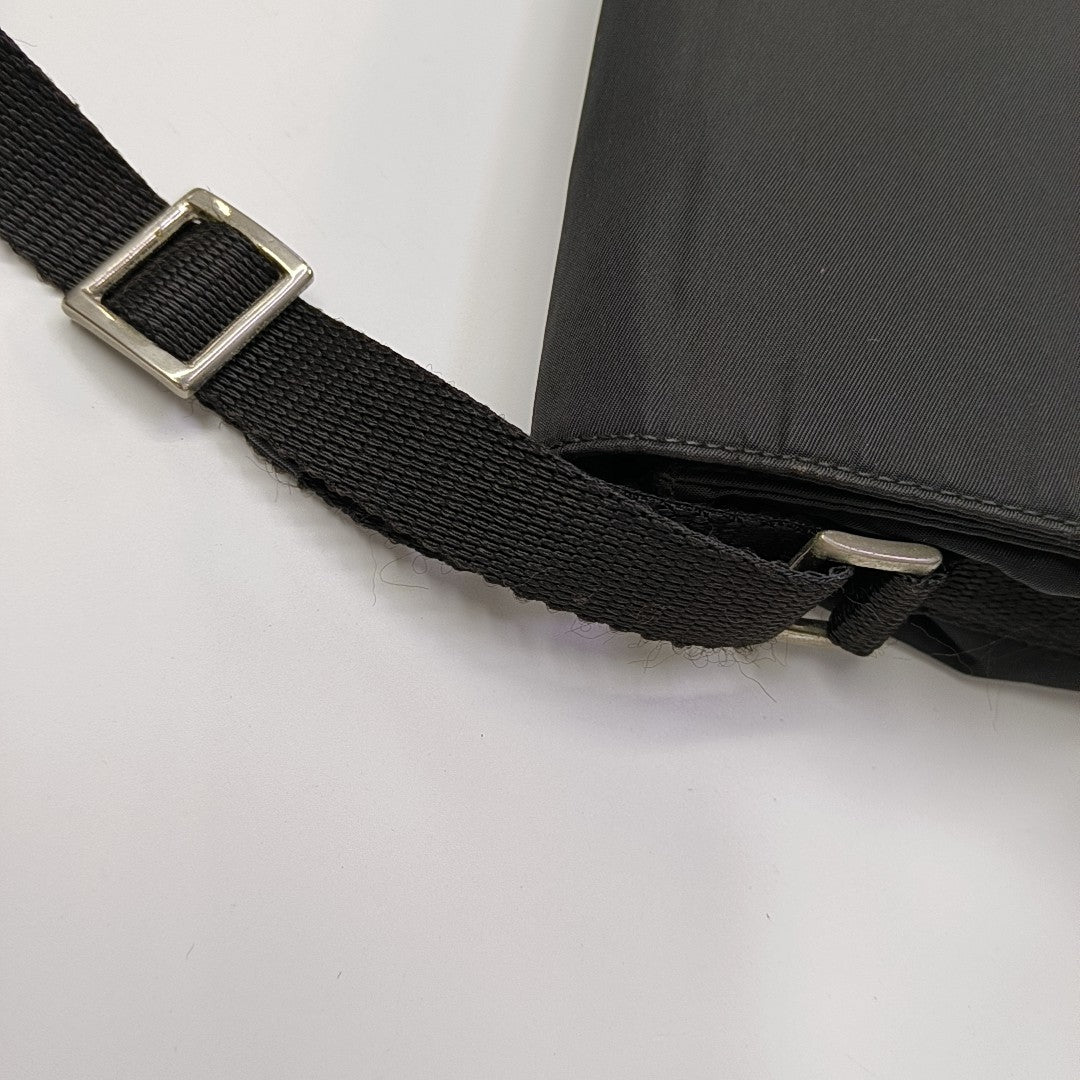 Nylon Shoulder Bag Black