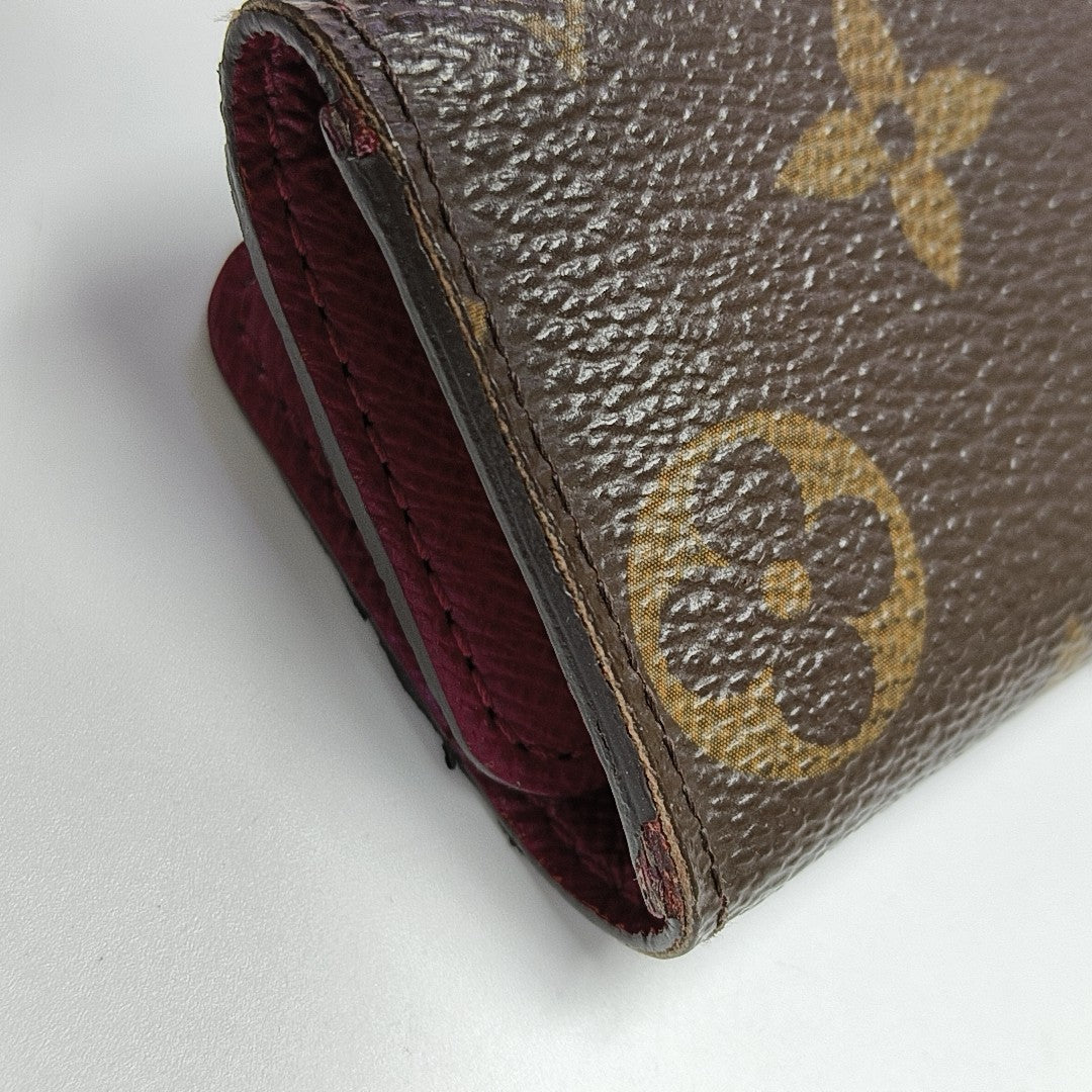 Monogram Coated Canvas Key Pouch Brown