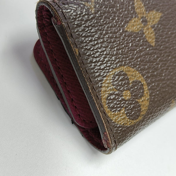 Monogram Coated Canvas Key Pouch Brown