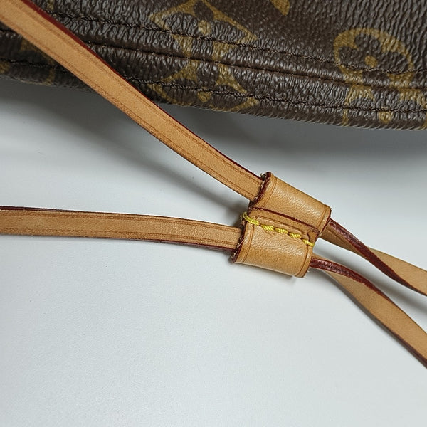 NEVERFULL GM Monogram Coated Canvas Brown