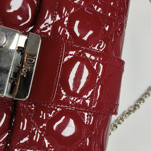 New Lock Cannage Patent Leather Red