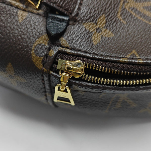 PALM SPRINGS Mini Monogram Coated Canvas Brown